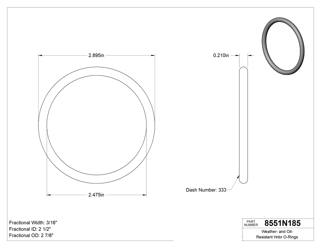 Technical drawing - 8551N185